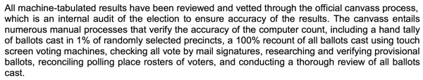 Extract from Dec. 5 Registrar Press Release Los Altos City Council Election