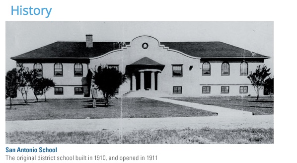 Picture of 1909 San Antonio School. Location where Los Altos Measure A seeks to build a new expanded community center