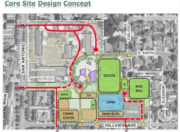 Los Altos Measure a City Council preferred site plan
