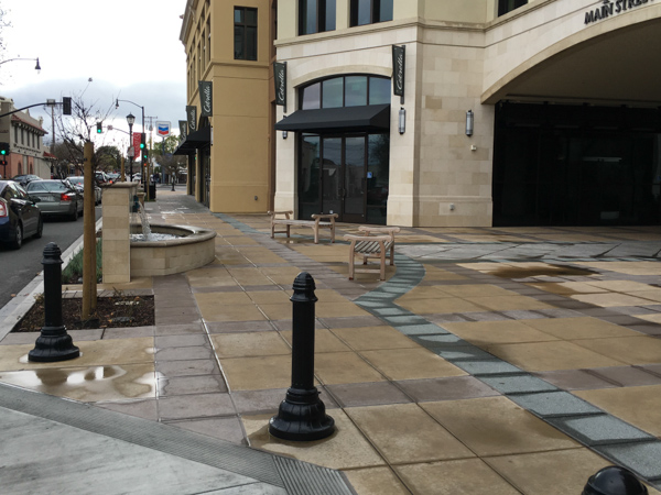 pedestrian experience First Street. Los Altos Downtown Buildings Committee