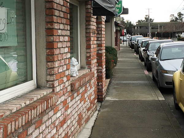 Los Altos First Street, south end