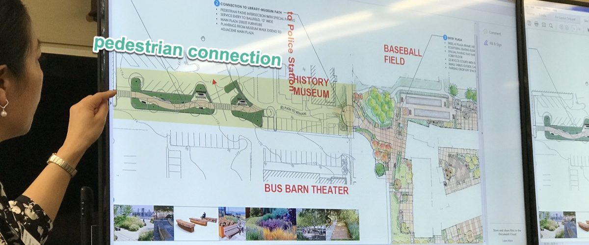 Pedestrian connection concept for Hillview Community Center project